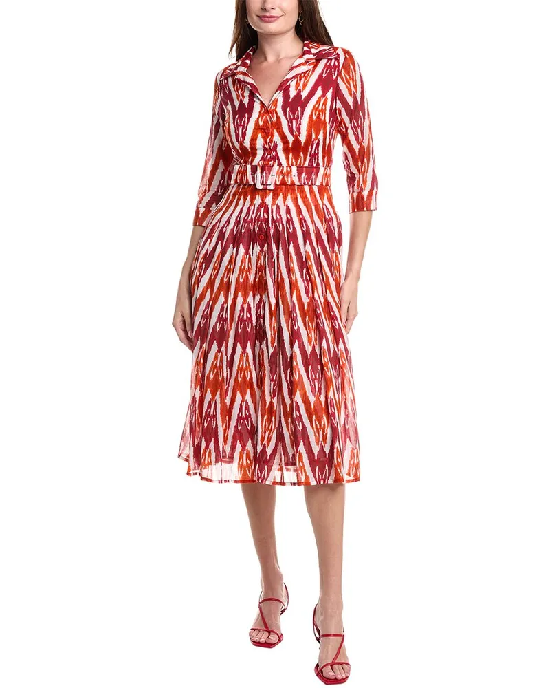 Samantha Sung Audrey Shirtdress Orange