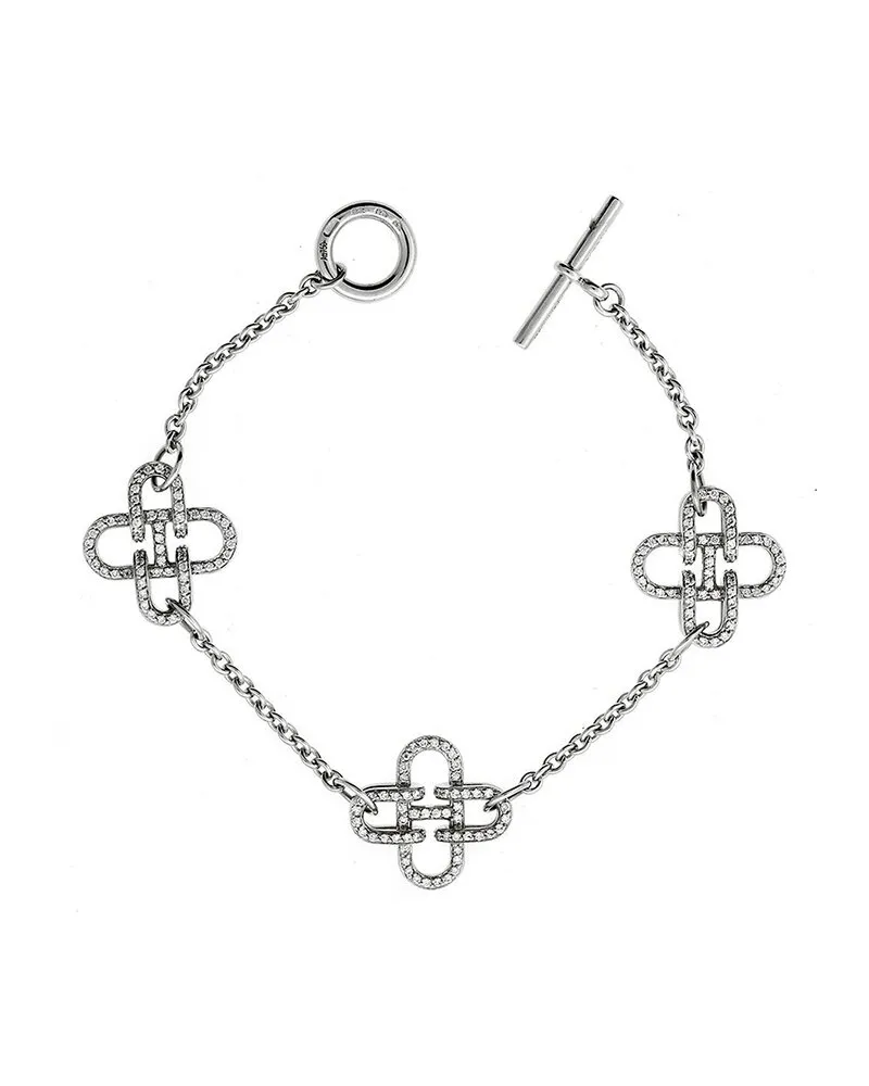 Hermès 18K 2.04 ct. tw. Diamond de Mer Bracelet (Authentic Pre-Loved Nocolor