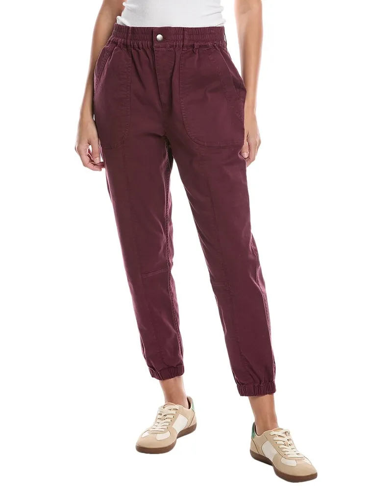 Michael Stars Sunny Mid-Rise Tapered Pant Purple