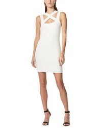 Hervé Léger Icon Strappy Cross Neck Mini Icon Dress 