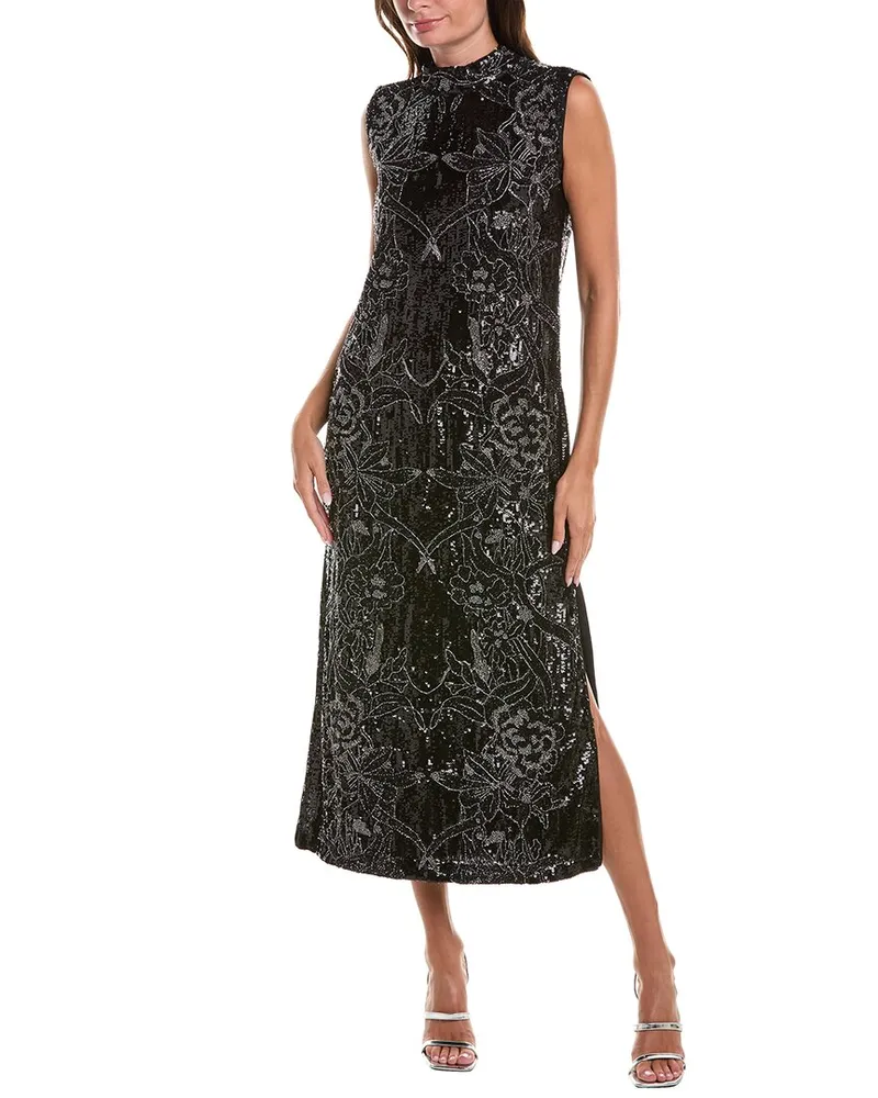 AllSaints Harper Embellished Maxi Dress Black