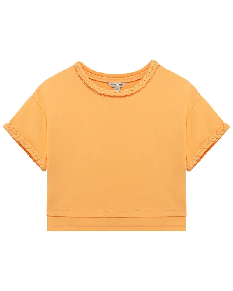 HABITUAL Braided Sleeve Top Nocolor