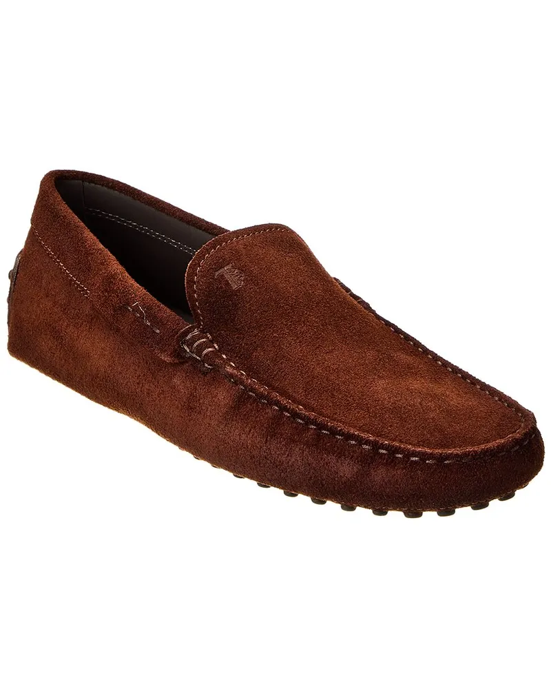 TOD'S TOD’s Gommini Suede Driver Brown