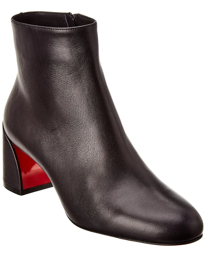 Christian Louboutin Turela 55 Leather Bootie Black