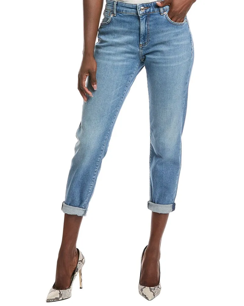 SPORTMAX Navata Navy Vintage Cigarette Jean Blue
