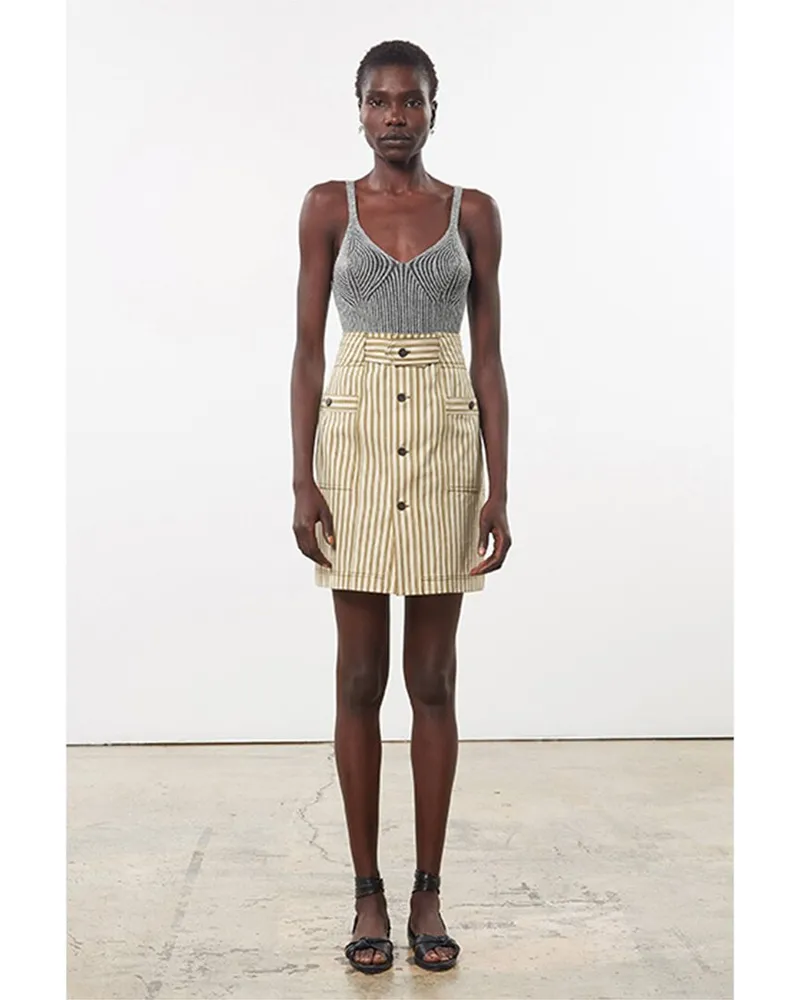 Mara Hoffman Lici Mini Skirt White
