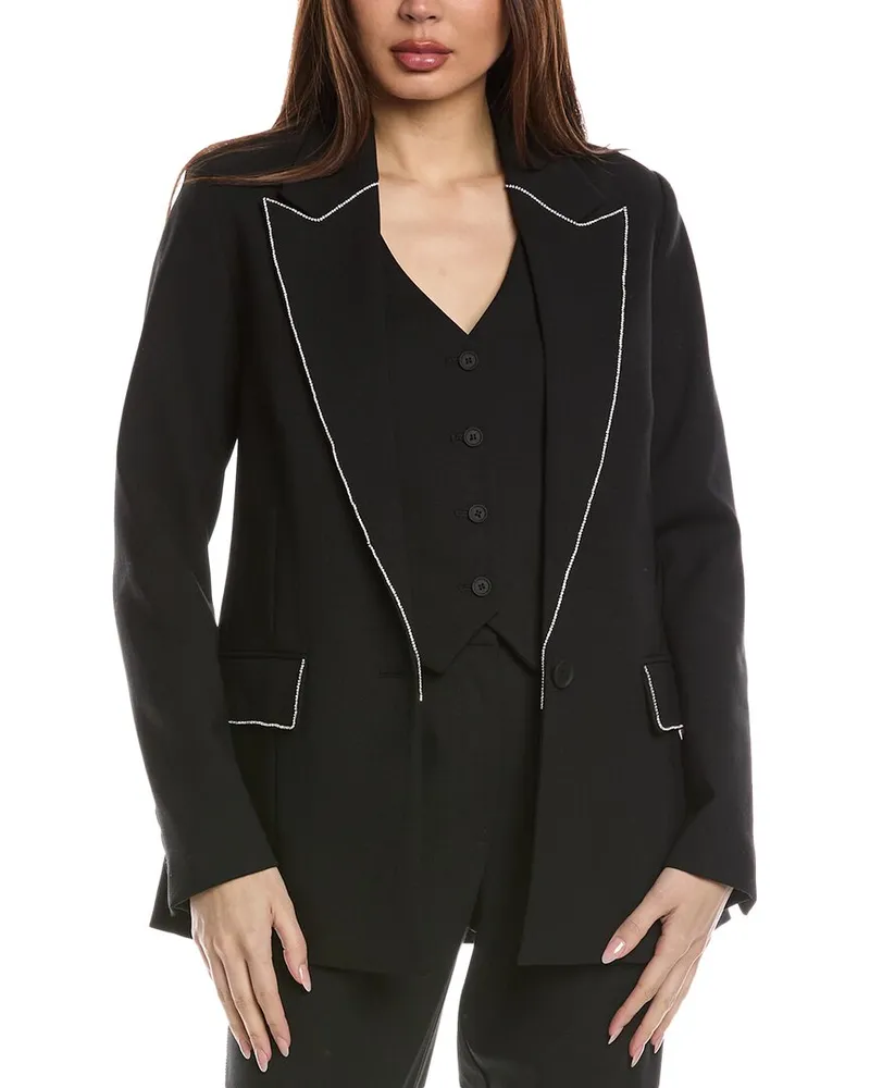 AllSaints Atlas Krys Wool-Blend Blazer Black