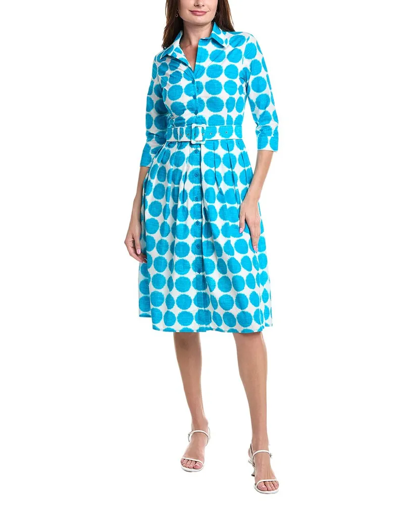 Samantha Sung Audrey Shirtdress Blue