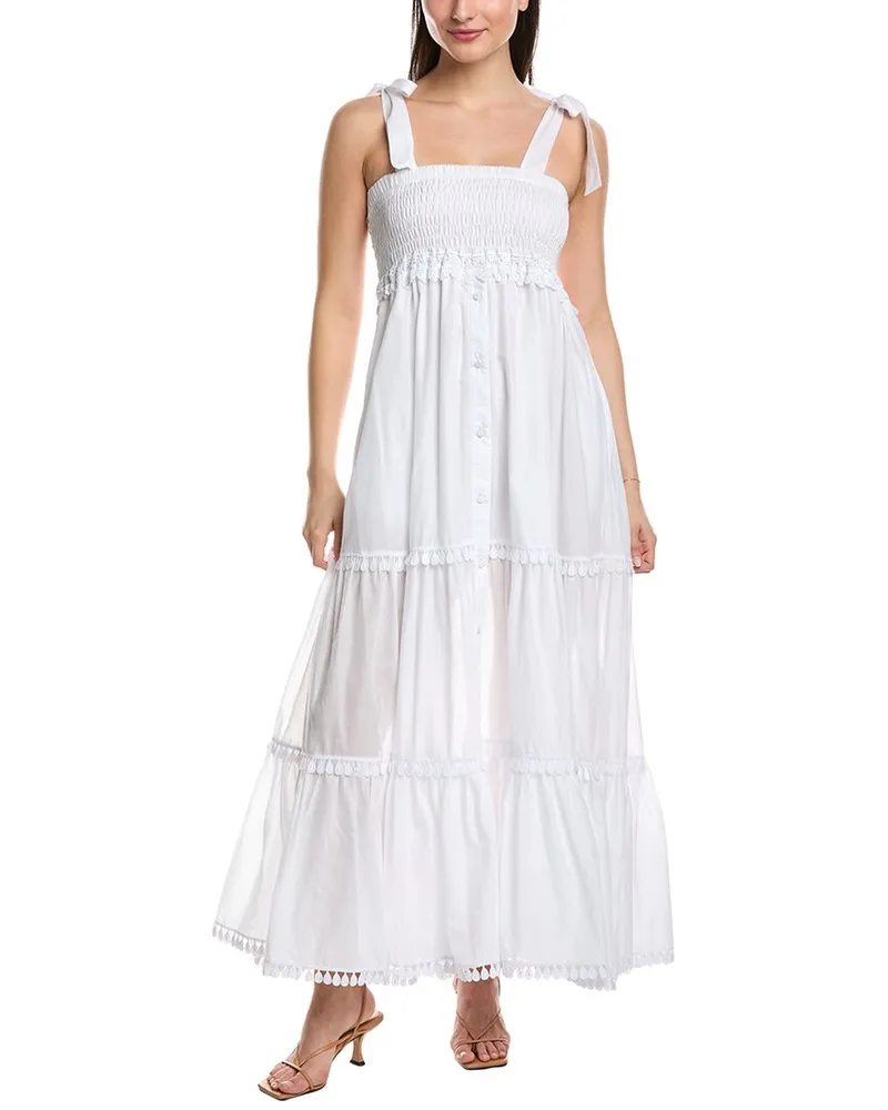 Charo Ruiz Delphinus Maxi Dress White
