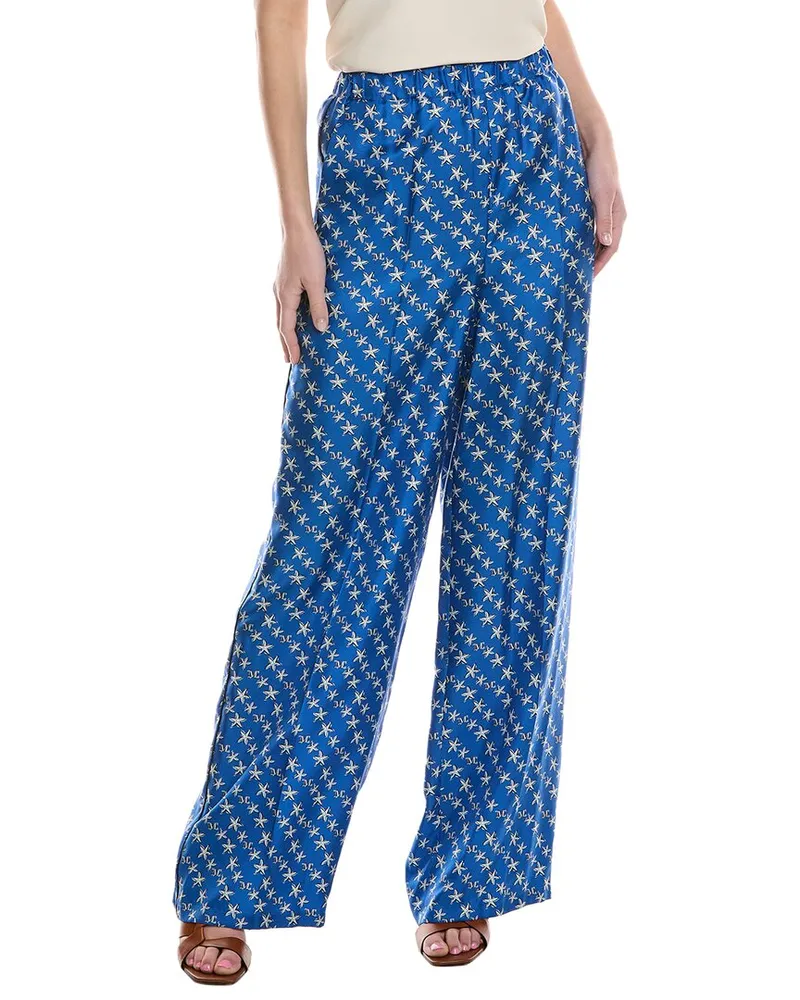 Max Mara Anversa Silk Pant Blue