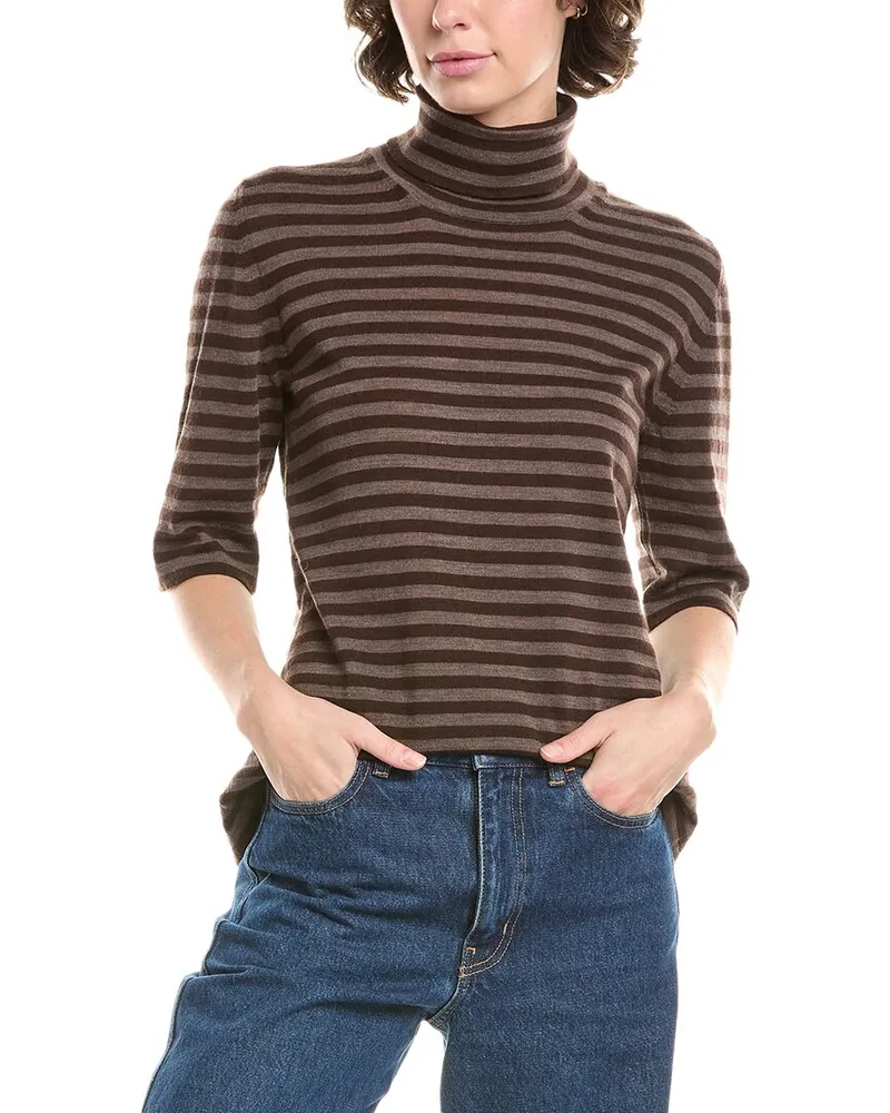 Max Mara Vadius Wool Mock Neck Sweater Grey