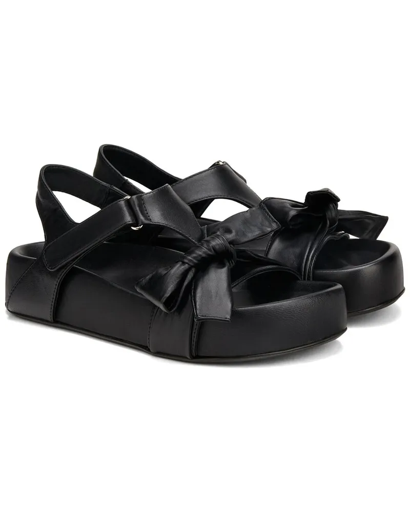 Attilio Giusti Leombruni Jane Ribbon Leather Sandal Nocolor