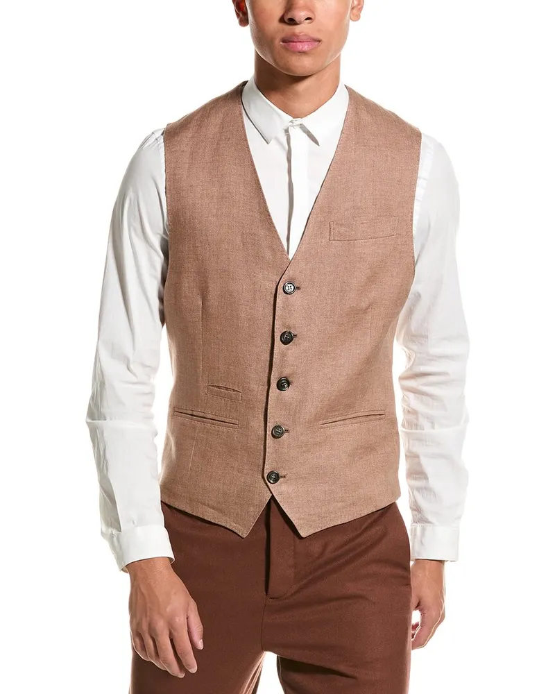 Brunello Cucinelli Linen Vest Nocolor