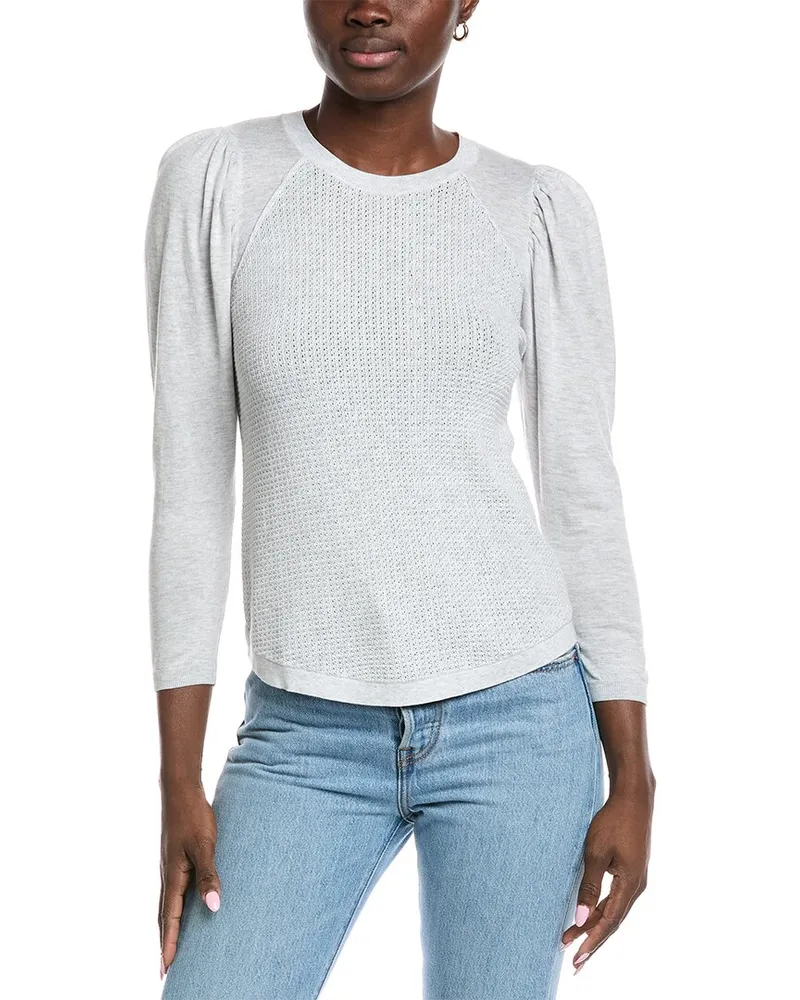 Autumn Cashmere Raglan Thermal Cardigan Nocolor