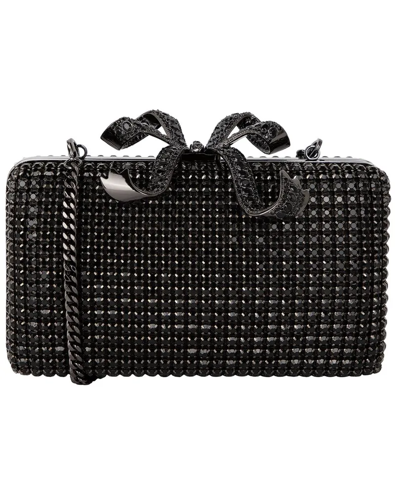Self-Portrait Self-Portrait Crystal Box Clutch Black