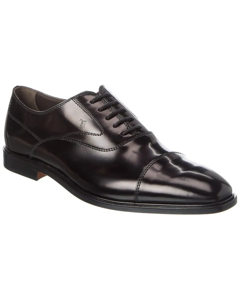 TOD'S Leather Oxford Black