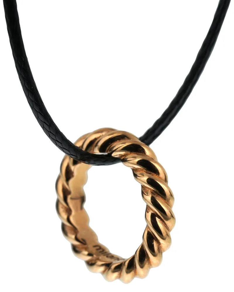 Pomellato 18K Braided Pendant Necklace (Authentic Pre-Loved Nocolor