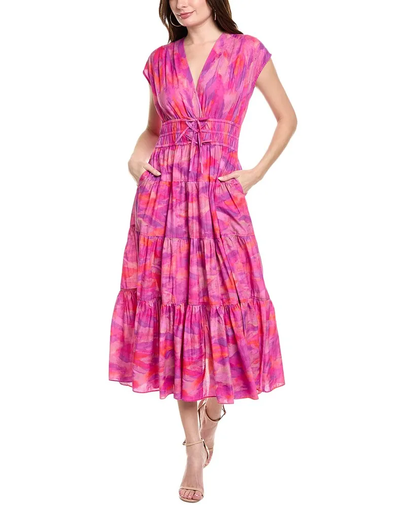 Derek Lam Fatima Midi Dress Pink