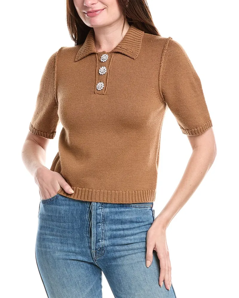 ba&sh Tylak Wool Sweater Brown