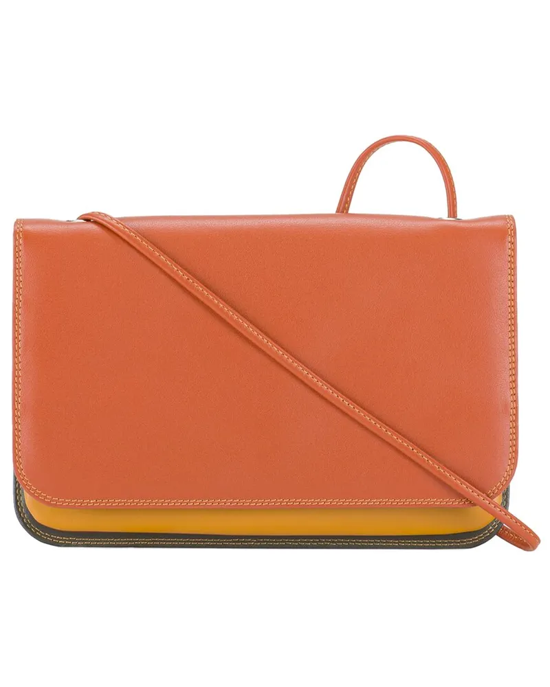 Mywalit Full Flap Leather Shoulder Clutch Nocolor