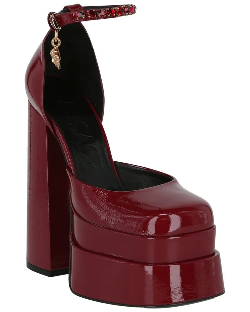 Versace Medusa Aevitas 155 Platform Leather Pump Nocolor