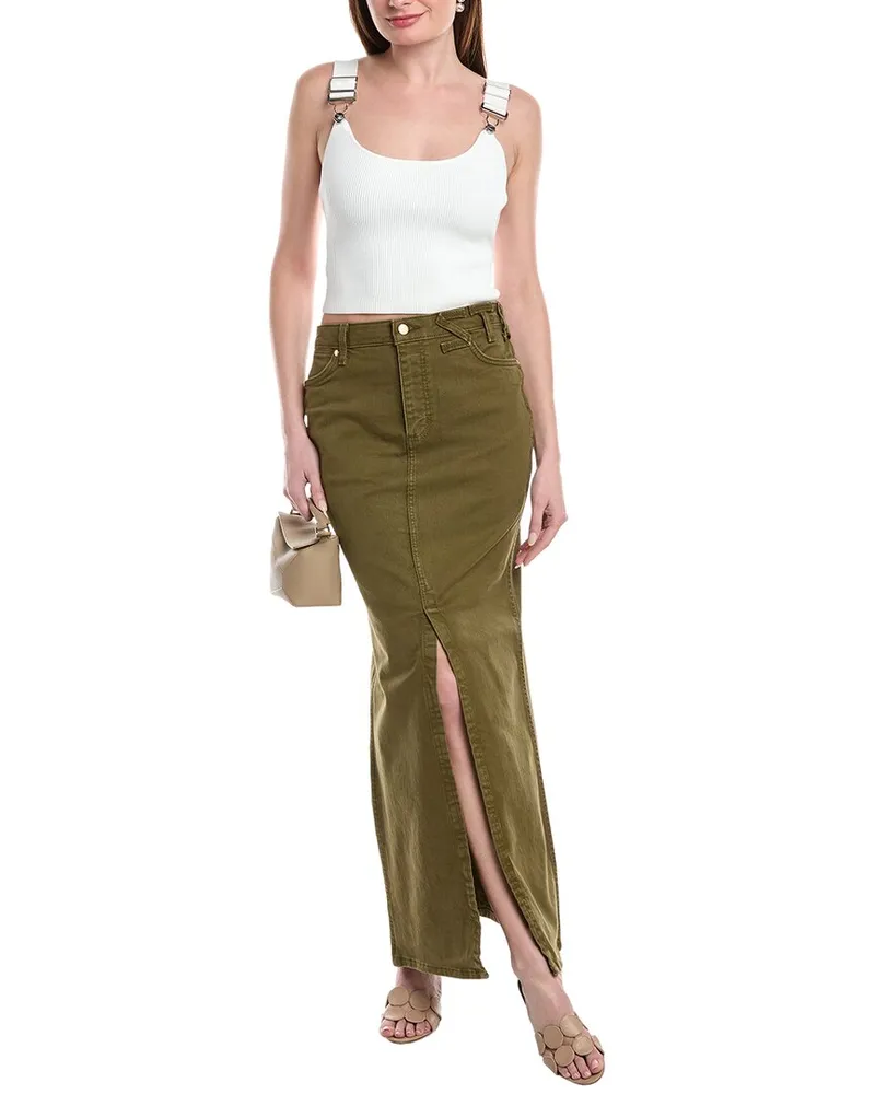 STAUD x Wrangler The Maxi Skirt Green