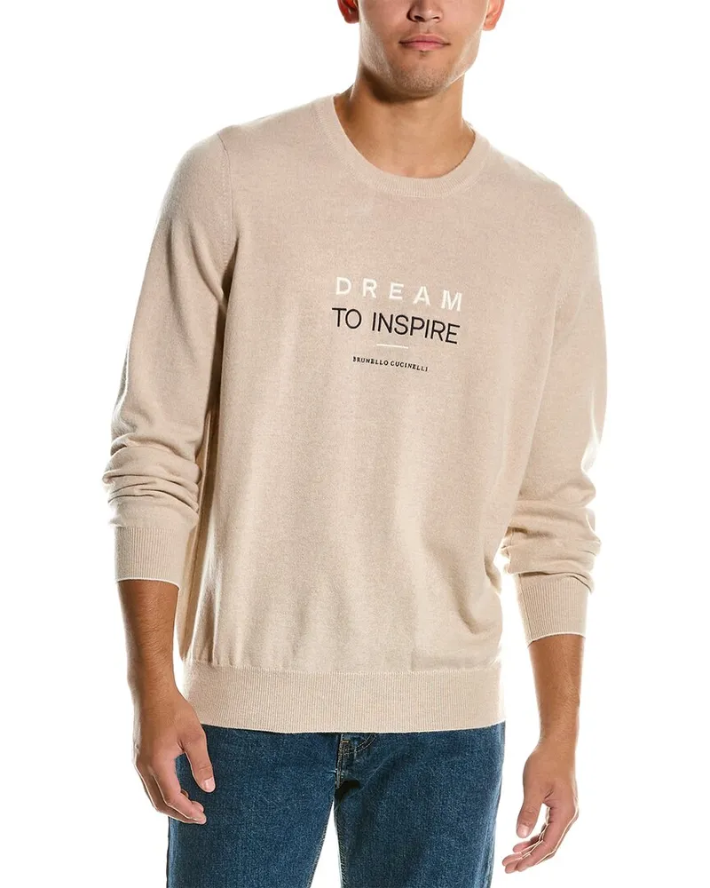 Brunello Cucinelli Cashmere Crewneck Sweater Nocolor