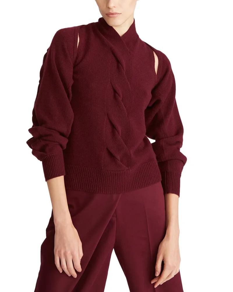 Halston Auden Wool & Cashmere-Blend Shirt Nocolor