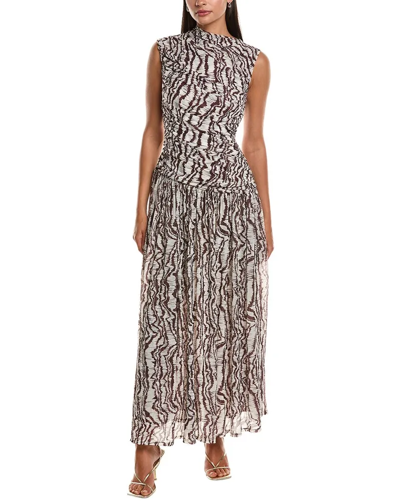 NICHOLAS Odila Twisted Maxi Dress Brown