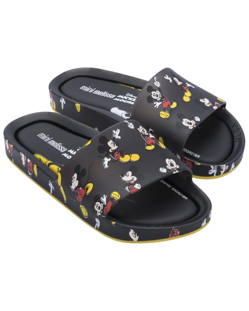 Melissa Mini Beachsld + Mickey & Friends III Slide Black