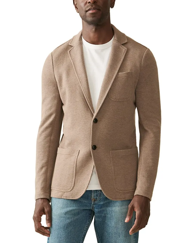 Faherty Inlet Knit Blazer Brown