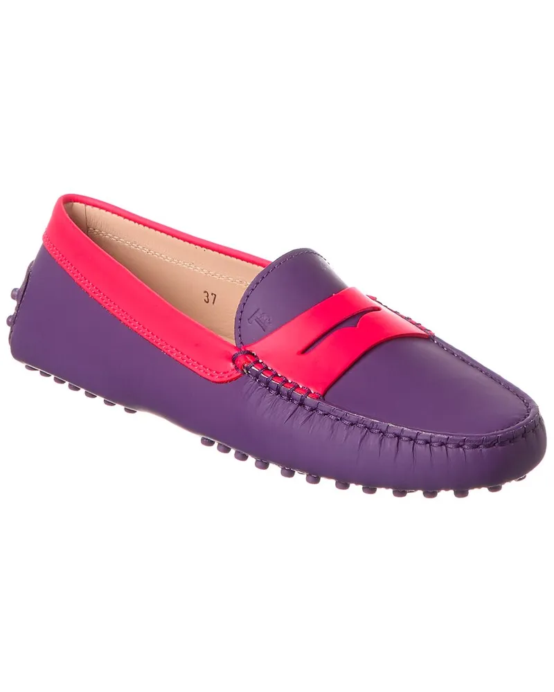 TOD'S TOD’s Gommino Leather Loafer Purple