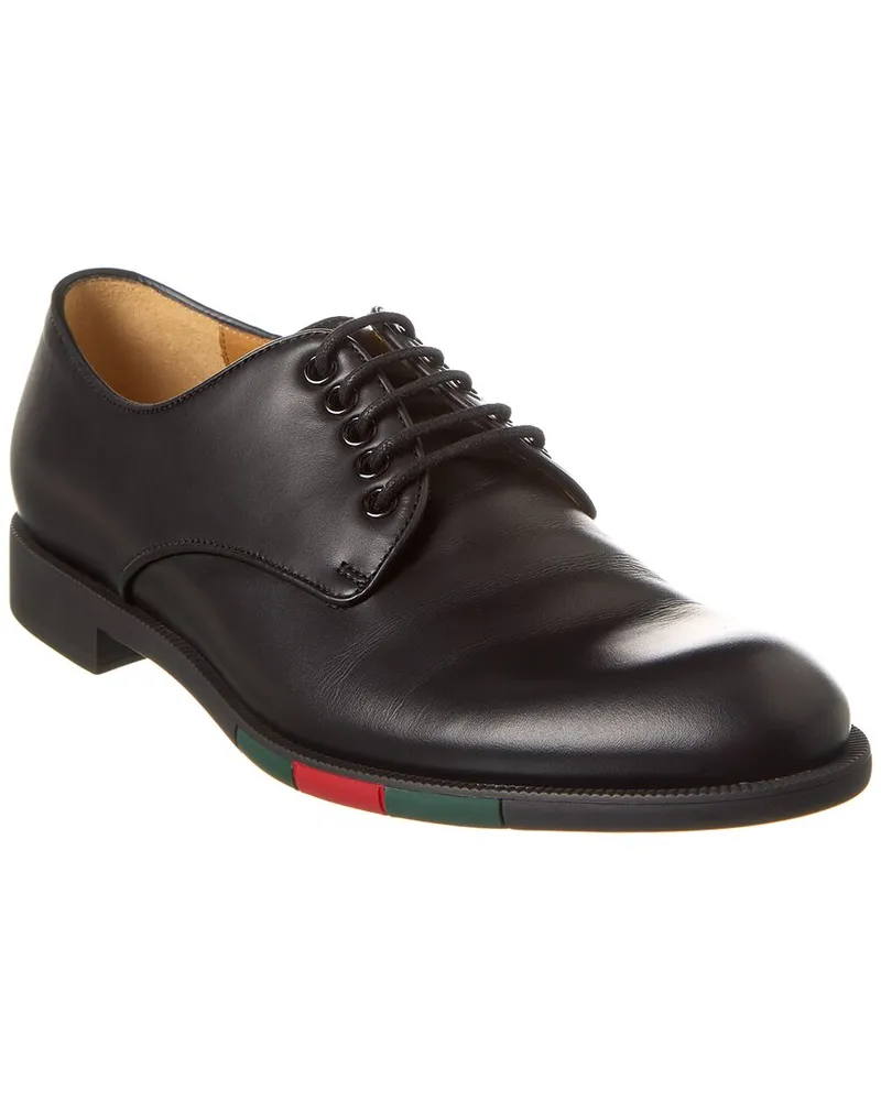 Gucci Web Leather Oxford Black