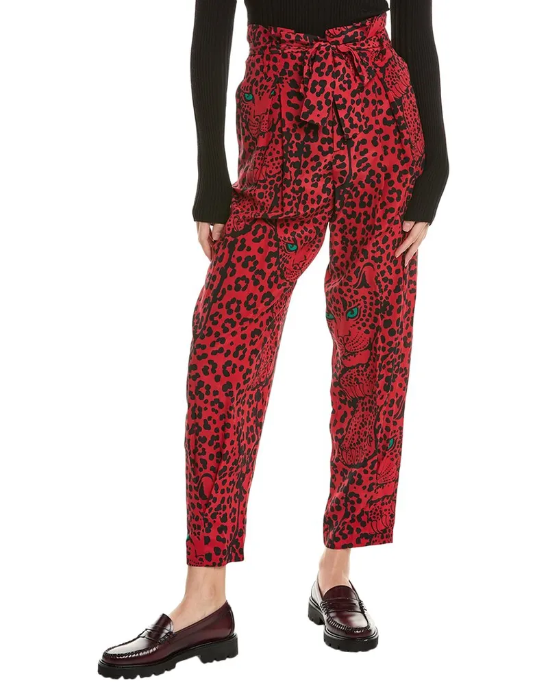 RED Valentino Silk Pant Red