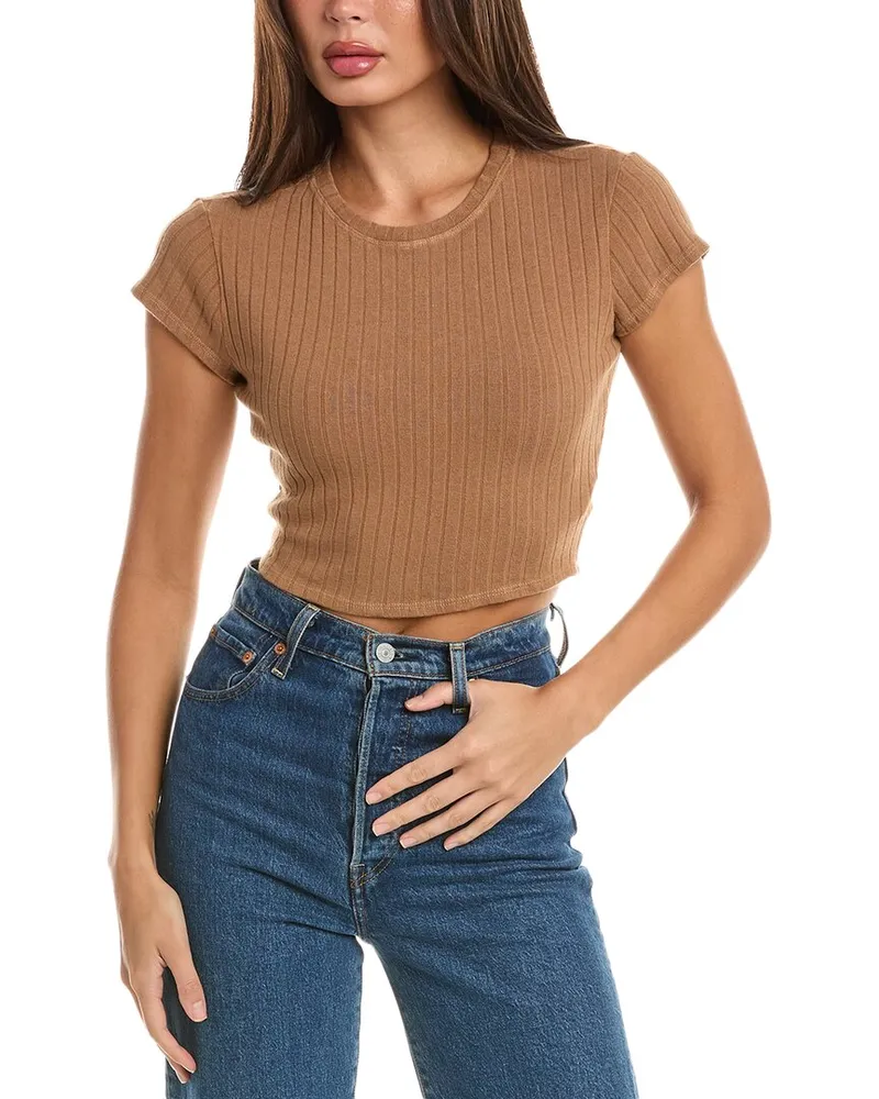 Bella Dahl Cap Sleeve Crew T-Shirt Nocolor