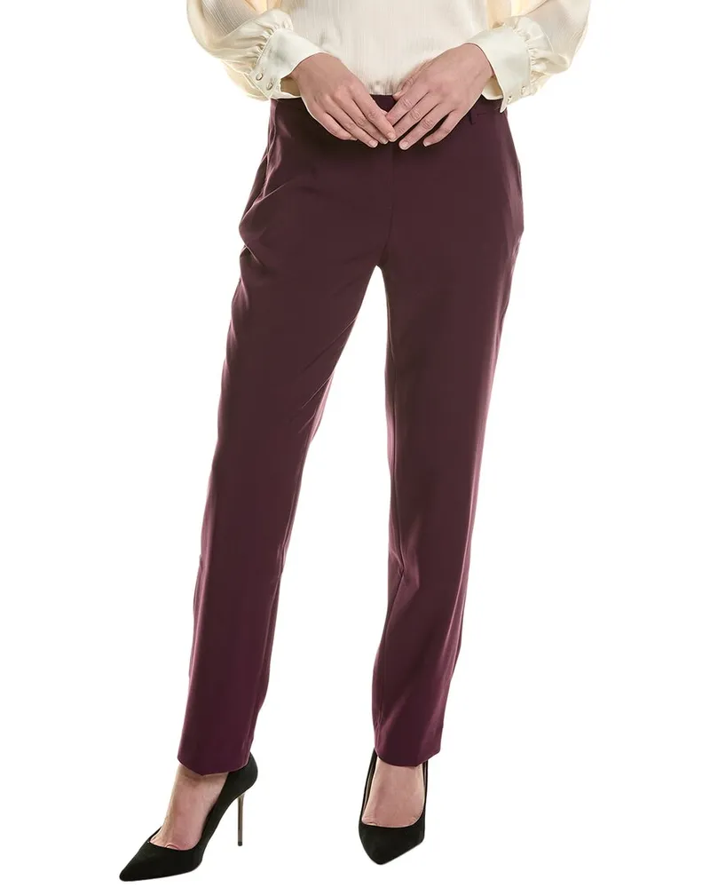 Anne Klein Straight Leg Pant Purple