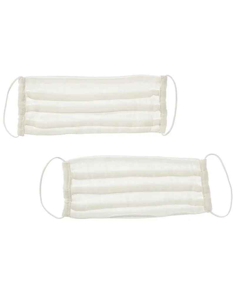David Lerner 2pk Cloth Face Mask White