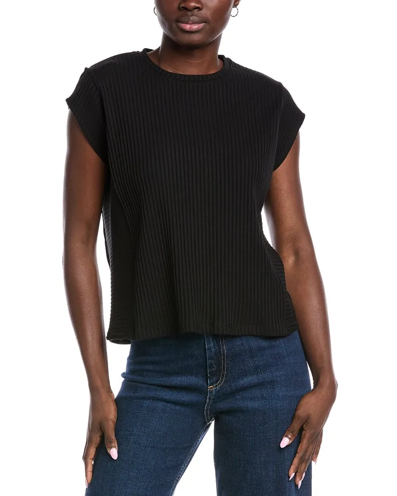 Eileen Fisher Round Neck Top Black
