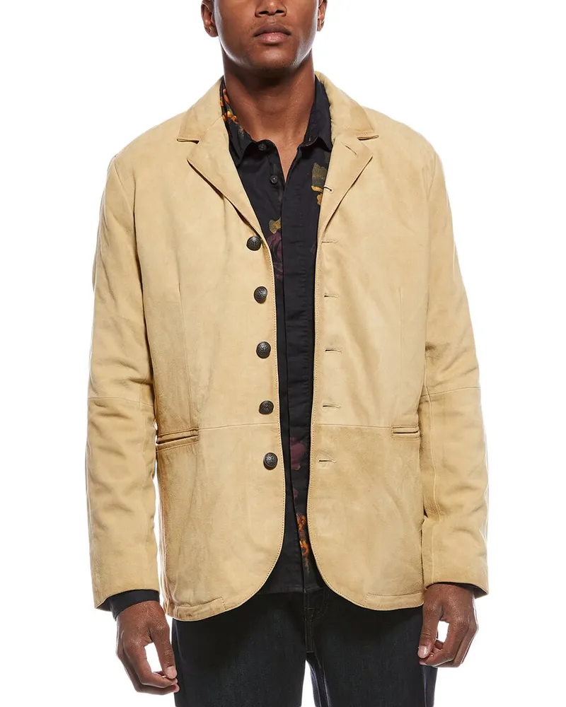 John Varvatos Ward Suede Blazer Brown
