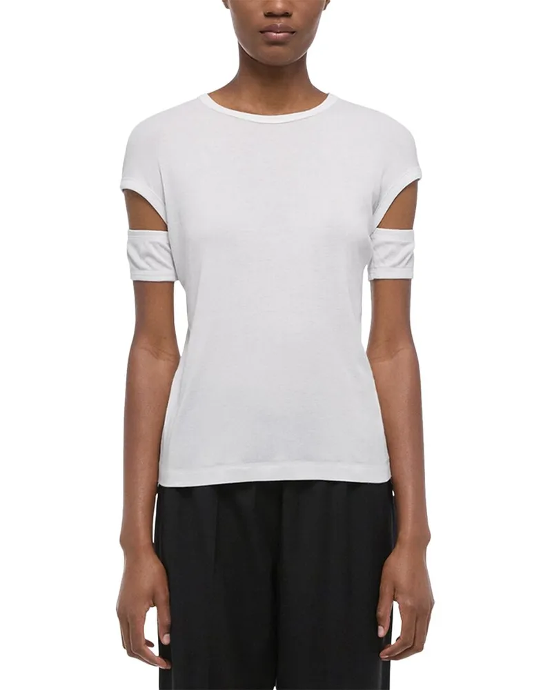Helmut Lang Slash Shrunken Tee Nocolor