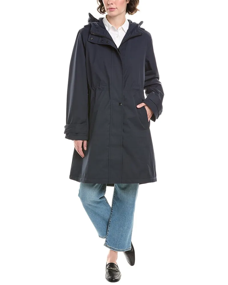 Sam Edelman Hooded Transitional Coat Blue