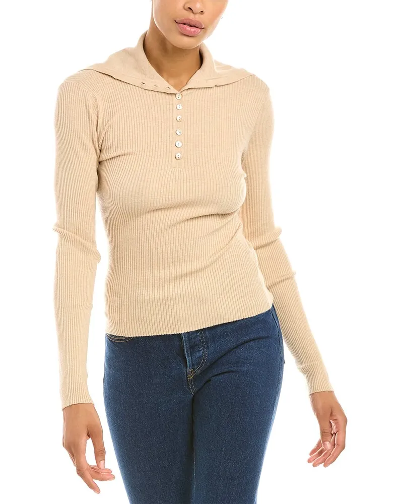 Autumn Cashmere Cashmere-Blend Sweater Brown