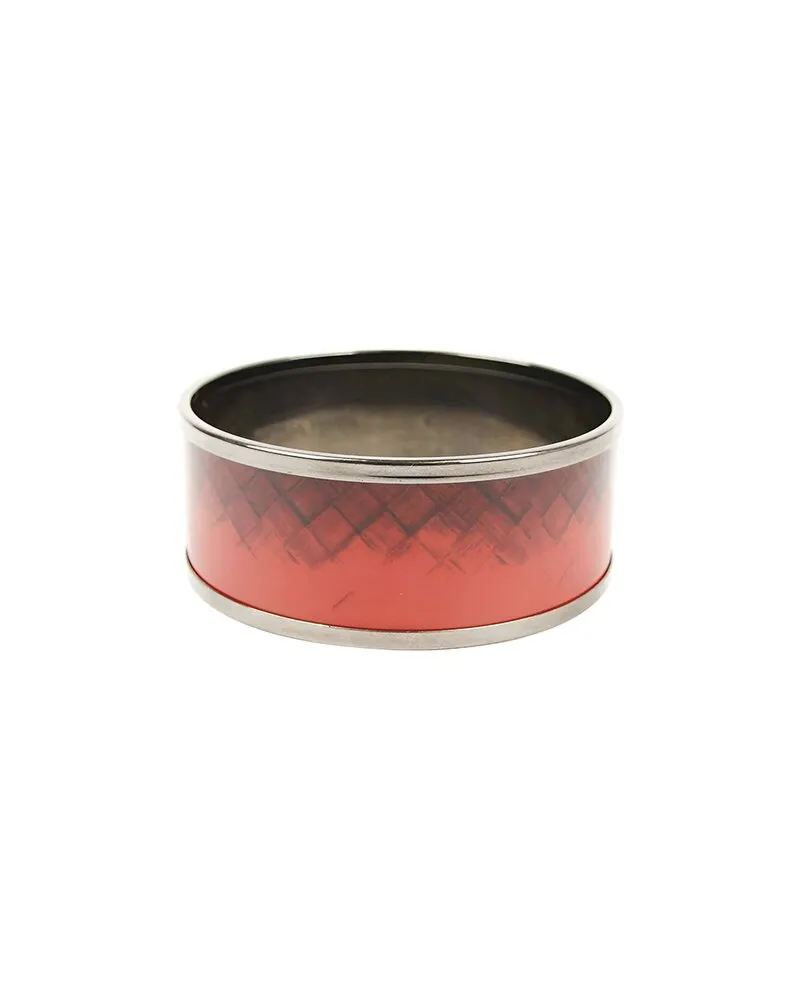 Bottega Veneta Woven Bangle Bracelet Red