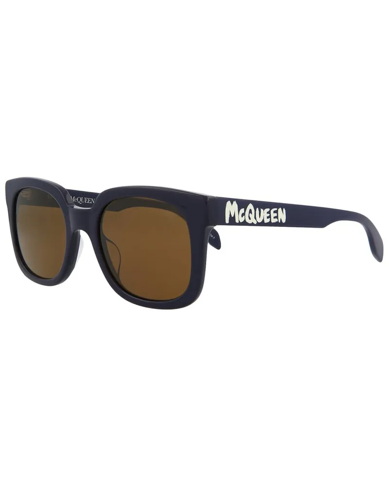 Alexander McQueen Men's AM0348S 53mm Sunglasses Blue
