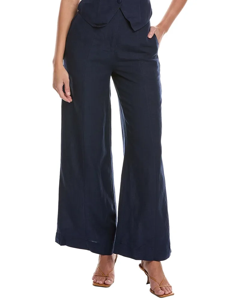 Onia Air Linen-Blend Palazzo Pant Nocolor