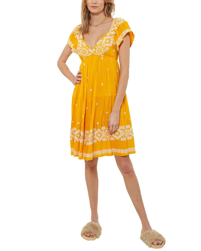 Hale Bob Mini Dress Gold