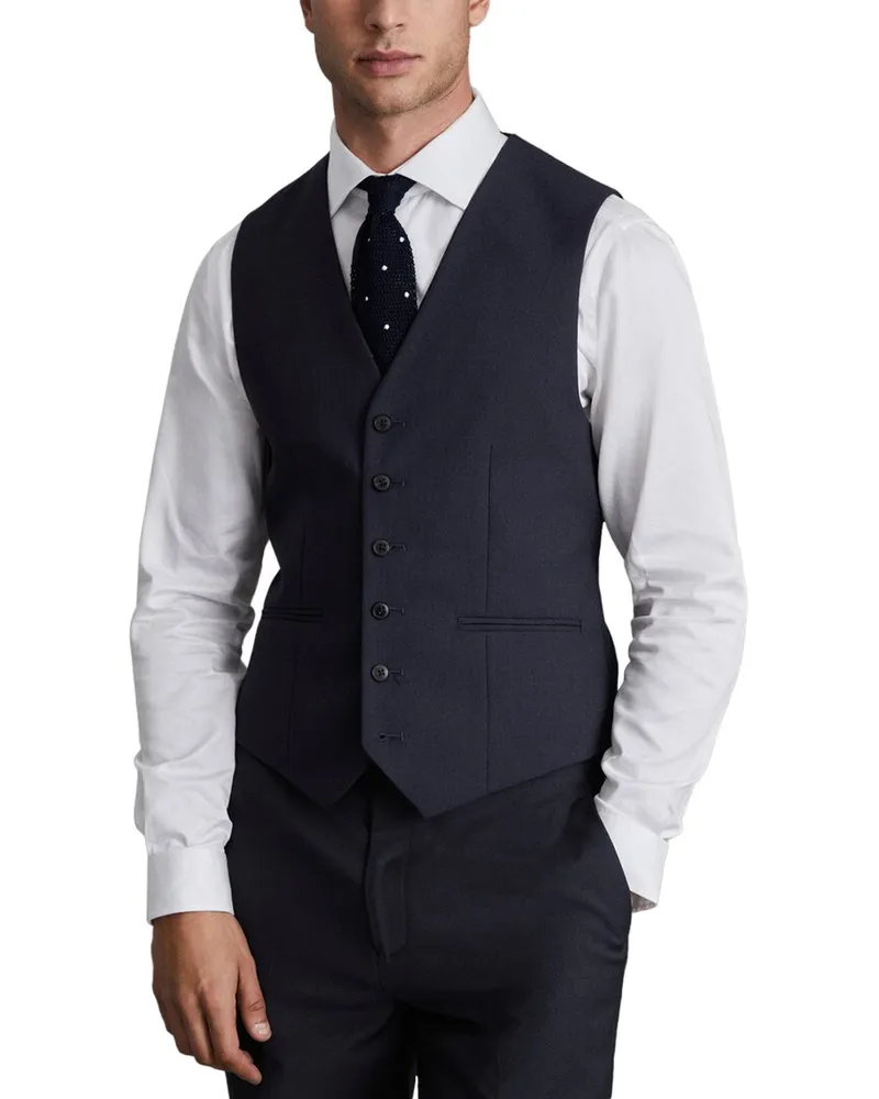 Reiss Hope Travel Plain Weave Wool-Blend Vest Nocolor