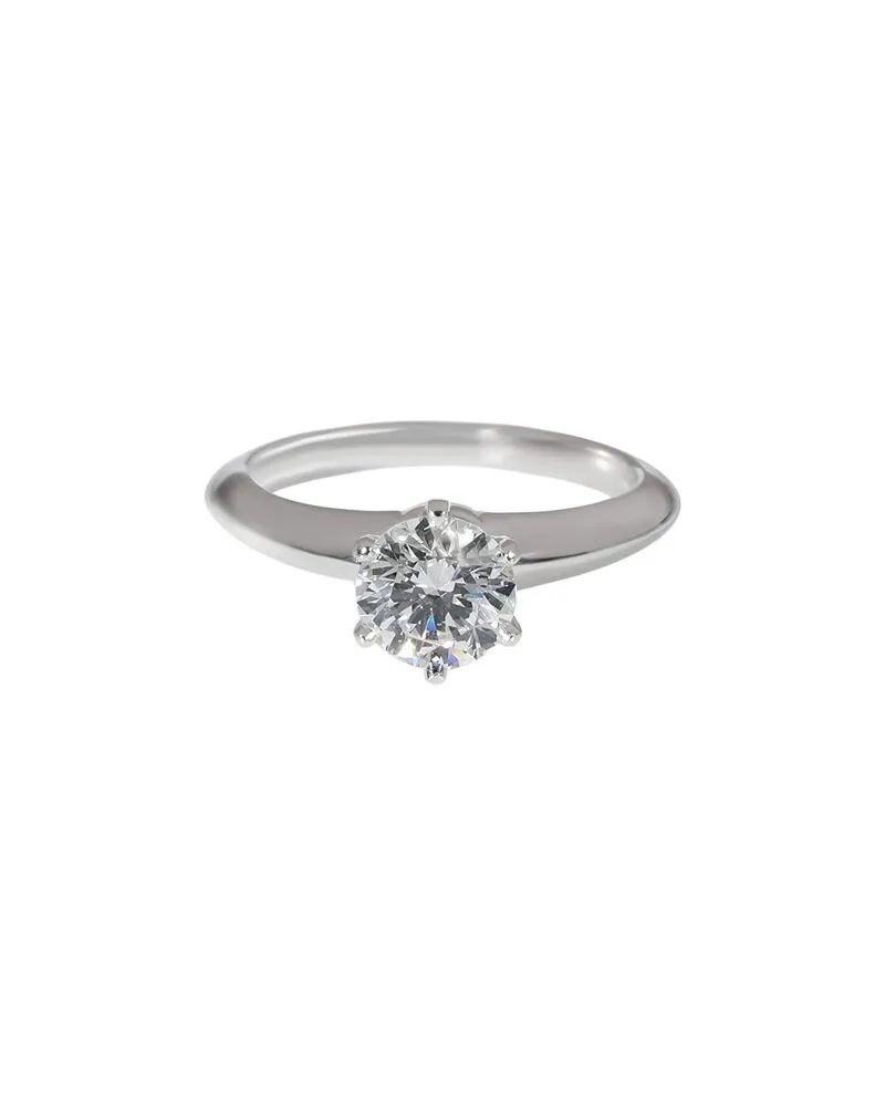 Tiffany & Co. Platinum Diamond Engagement Ring (Authentic Pre-Loved Nocolor