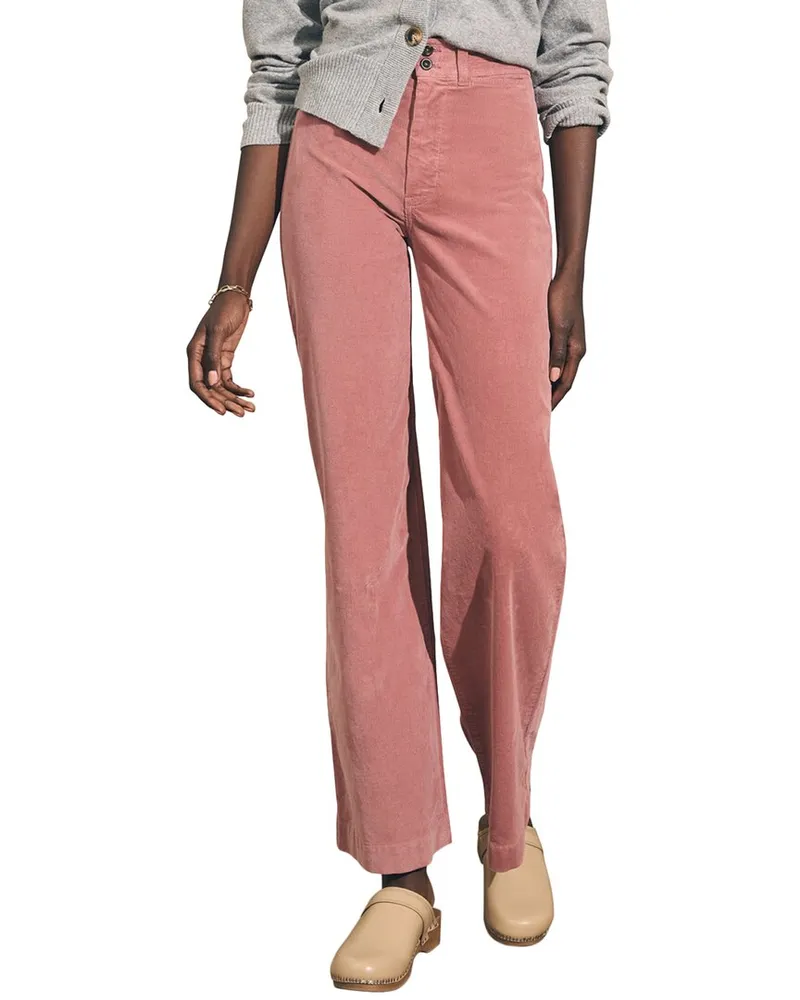 Faherty Stretch Cord Wide Leg Pant Nocolor