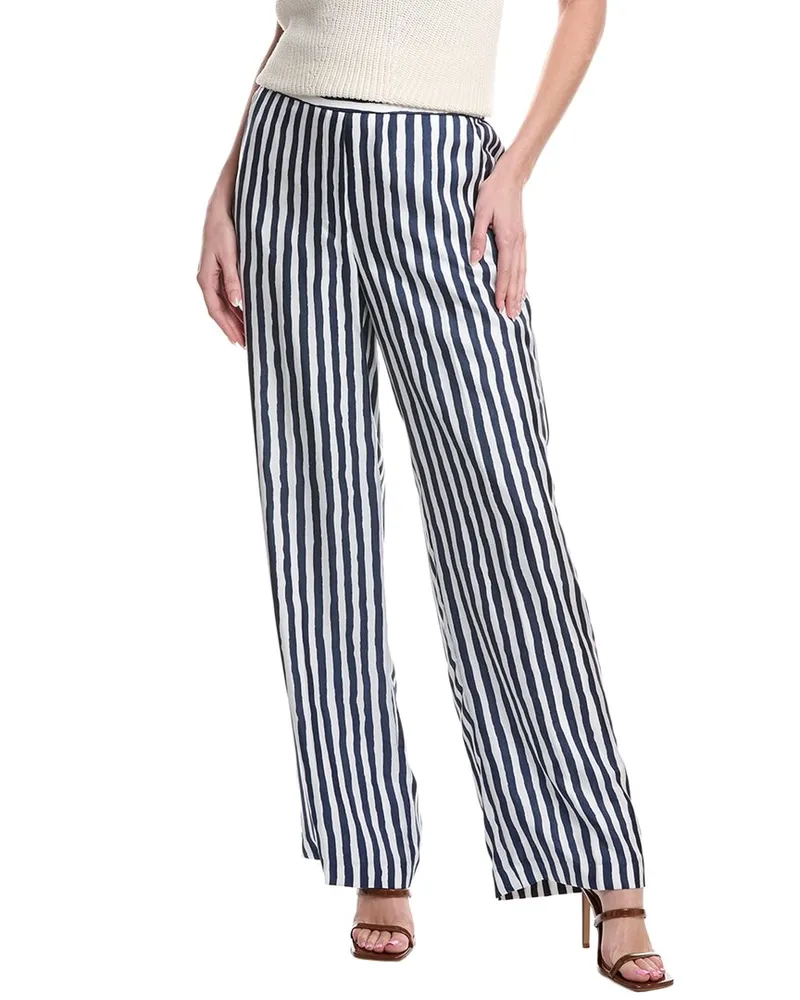 Theory Relax Silk Pant Blue